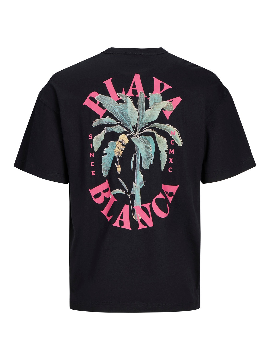 Jack & Jones Nadruk Okrągły dekolt T-shirt -Black - 12256258
