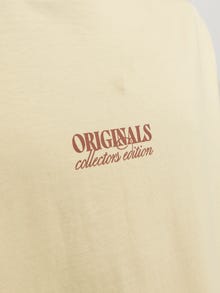 Jack & Jones Tryck T-shirt -Italian Straw - 12256258