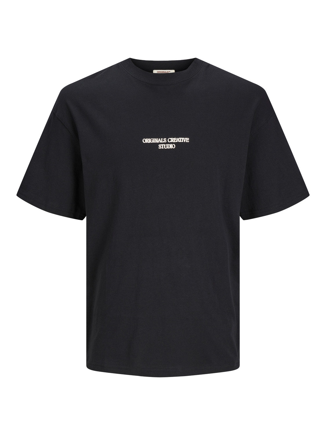 Jack & Jones Printet Crew neck T-shirt -Black - 12256289