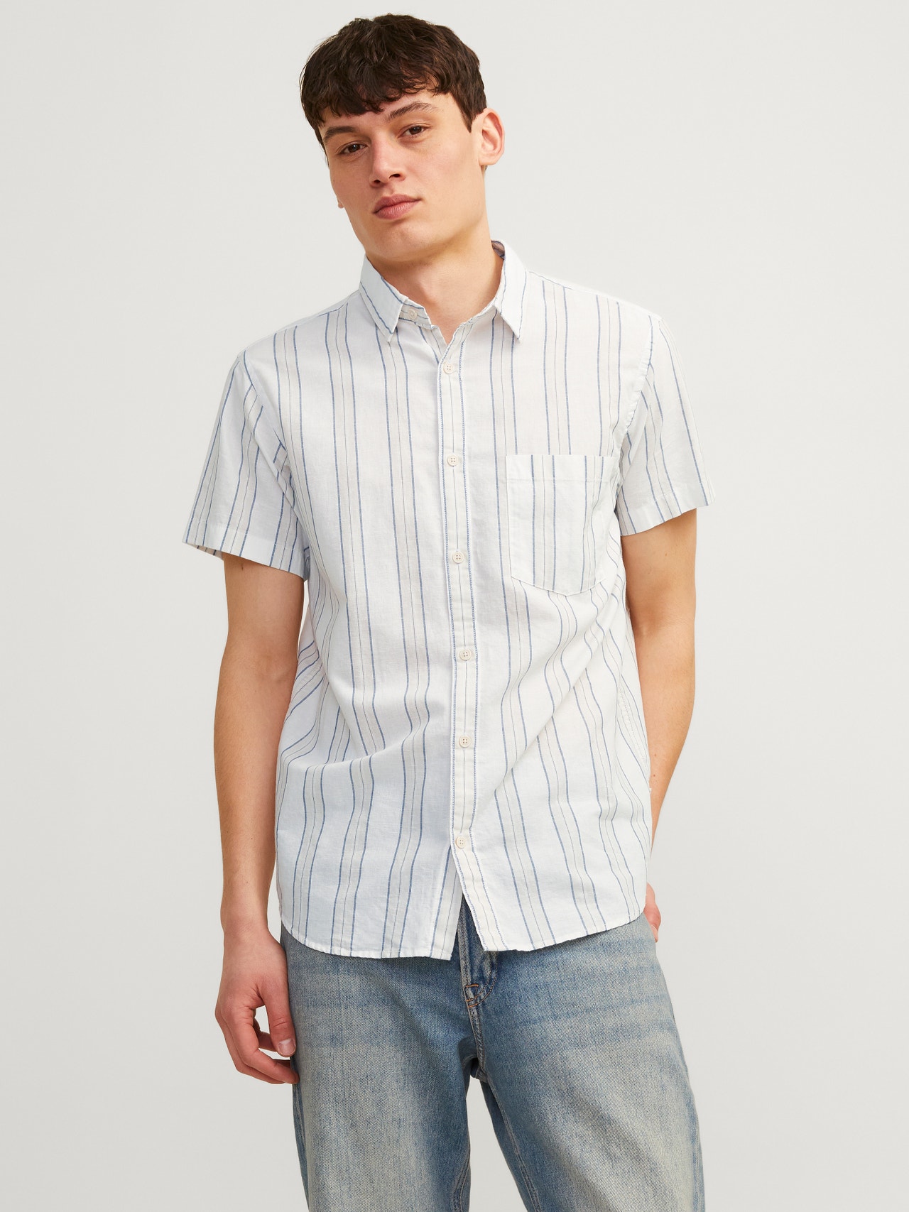 Jack & Jones Comfort Fit Koszula -Cloud Dancer - 12256299