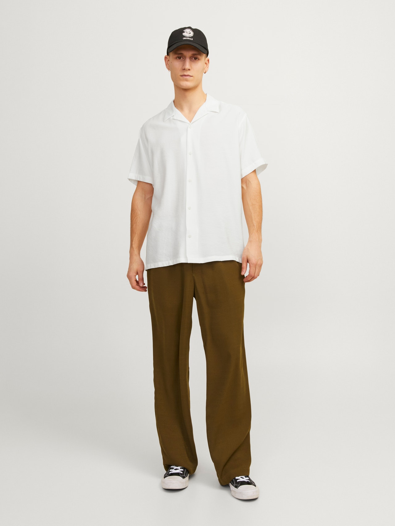 Jack & Jones Relaxed Fit Hawaii-Hemd -Cloud Dancer - 12256322