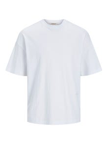 Jack & Jones Potištěný Kruhový výstřih Tričko -Bright White - 12256330