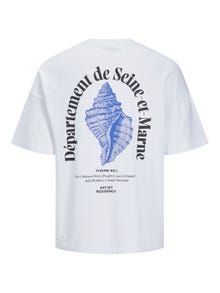 Jack & Jones T-shirt Imprimé Col rond -Bright White - 12256330