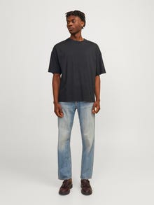 Jack & Jones T-shirt Estampar Decote Redondo -Black - 12256330