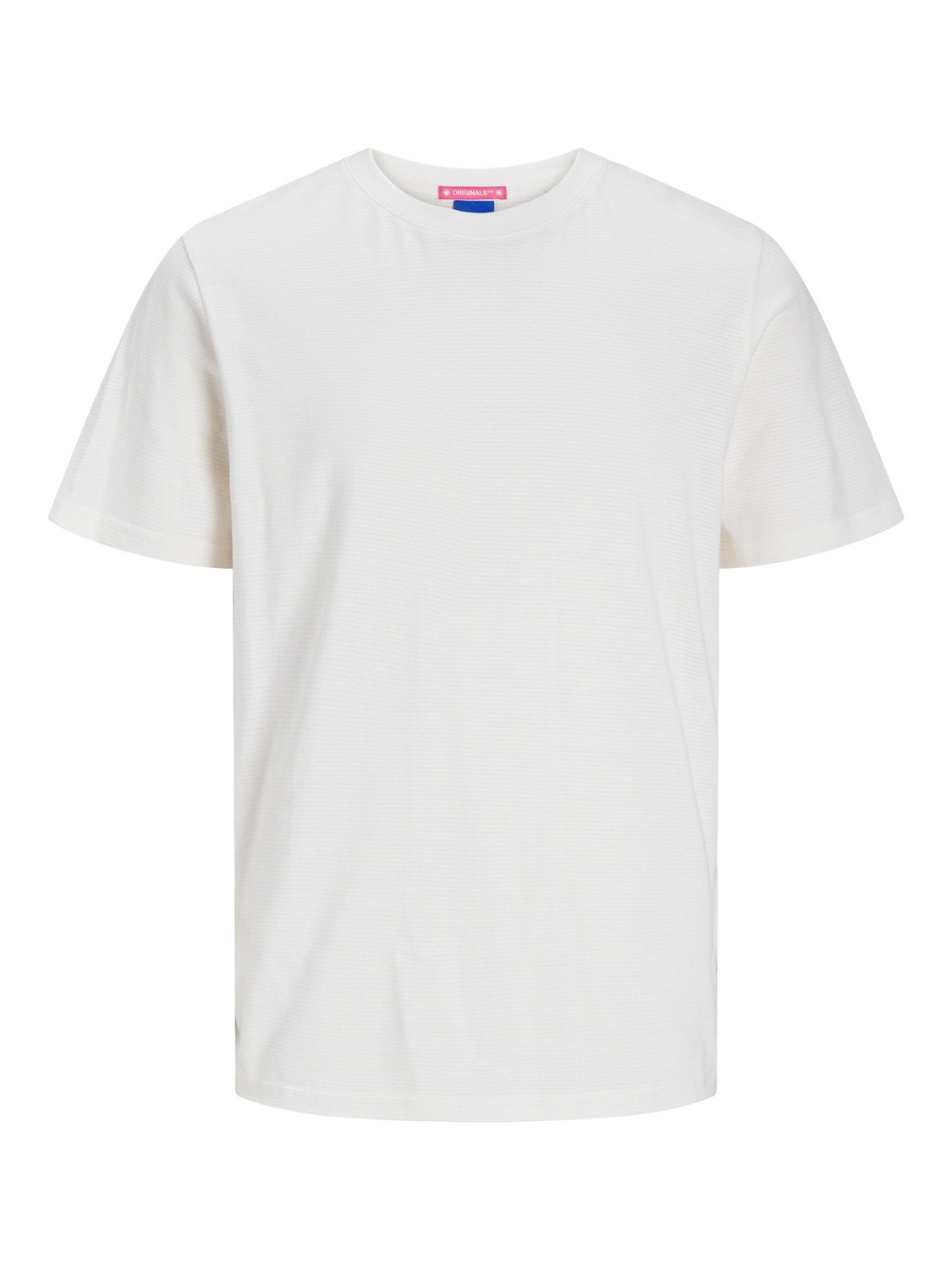 Jack & Jones Ensfarvet Crew neck T-shirt -Buttercream - 12256339