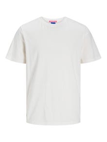 Jack & Jones Vienspalvis Apskritas kaklas Marškinėliai -Buttercream - 12256339