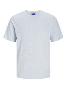 Jack & Jones Bez vzoru Kruhový výstřih Tričko -Gray Mist - 12256339