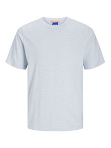 Jack & Jones Ensfarvet Crew neck T-shirt -Gray Mist - 12256339