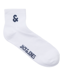 Jack & Jones 5-balení Ponožky -White - 12256344