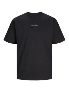Jack & Jones Bedrukt Ronde hals T-shirt -Black - 12256364
