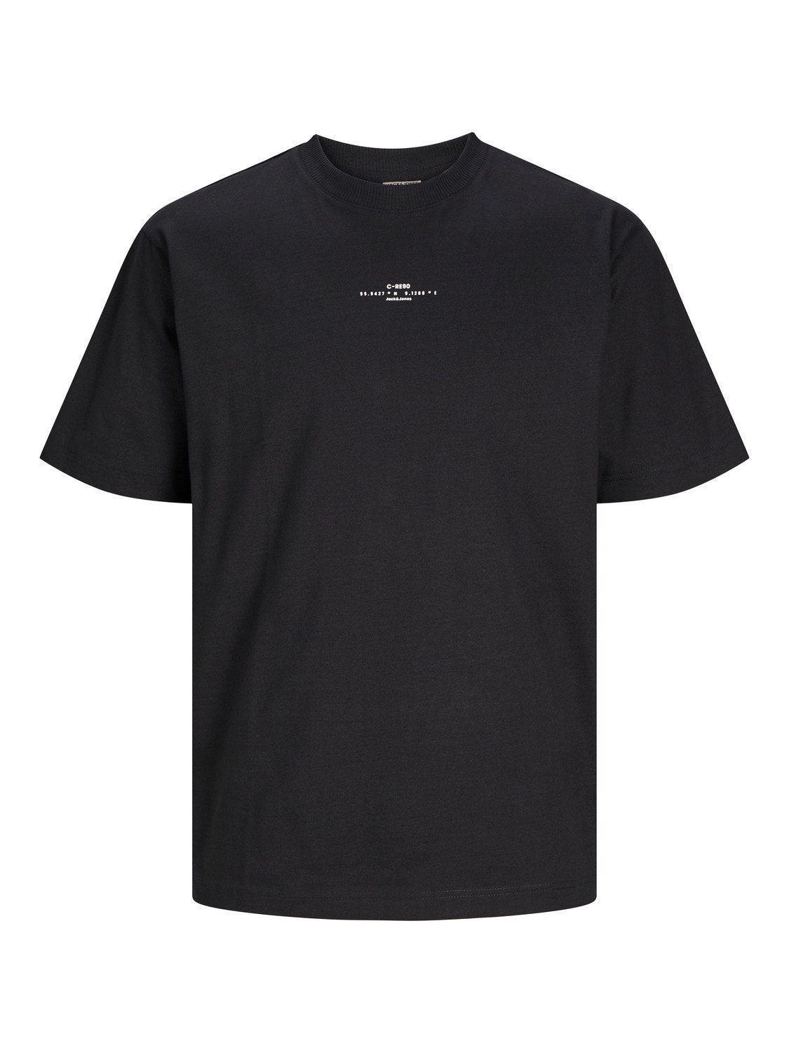 Jack & Jones T-shirt Estampar Decote Redondo -Black - 12256364