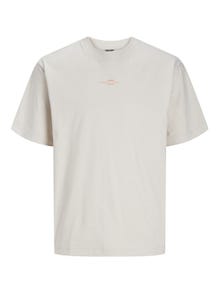 Jack & Jones Nyomott mintás Környak Trikó -Moonbeam - 12256364