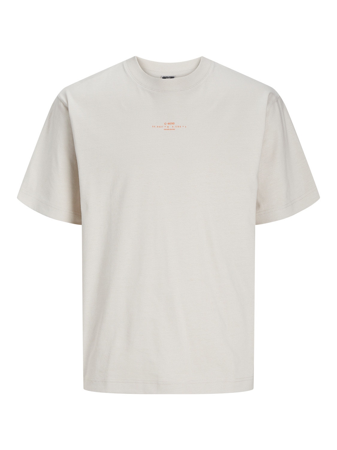 Jack & Jones Nyomott mintás Környak Trikó -Moonbeam - 12256364