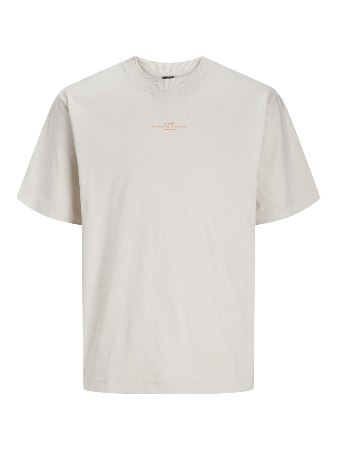 Jack & Jones Printet Crew neck T-shirt -Moonbeam - 12256364