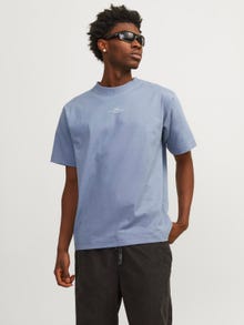 Jack & Jones Nyomott mintás Környak Trikó -Flint Stone - 12256364