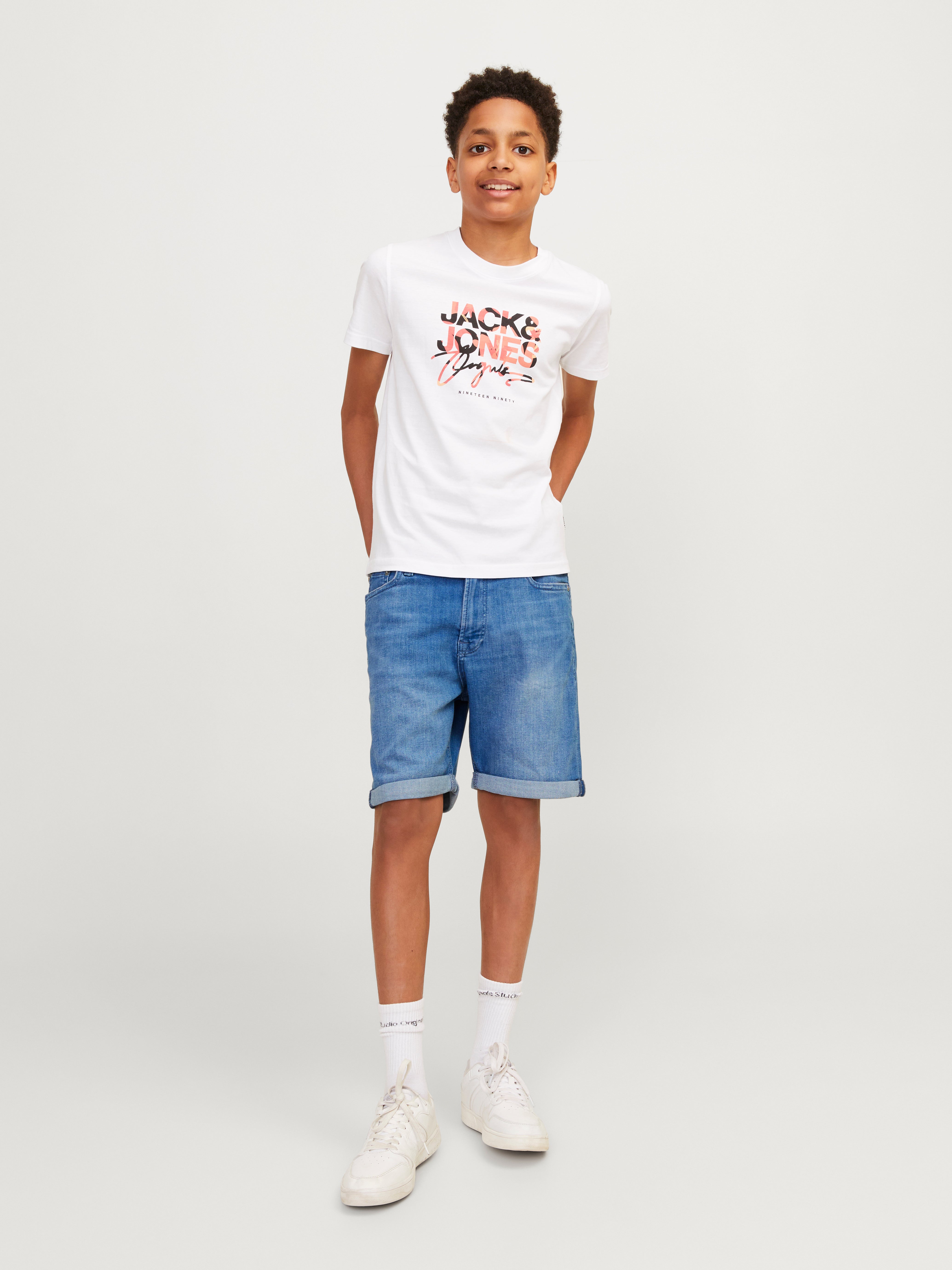 Relaxed Fit Bermuda in jeans Per Bambino