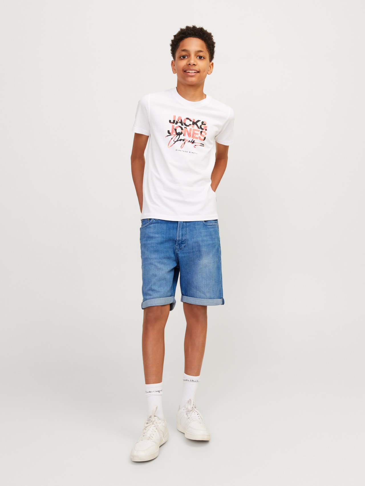 Jack & Jones Relaxed Fit Džinsiniai šortai For boys -Blue Denim - 12256369