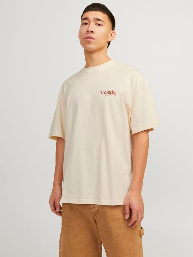 Jack & Jones Nyomott mintás Környak Trikó - 12256385