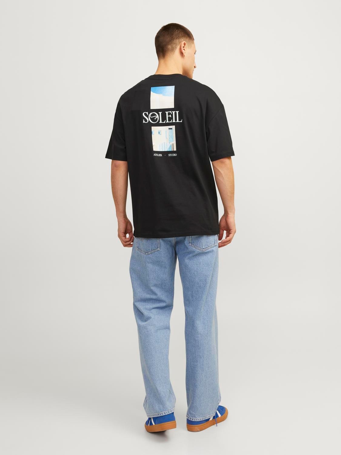 Jack & Jones Gedruckt Rundhals T-shirt -Black - 12256385