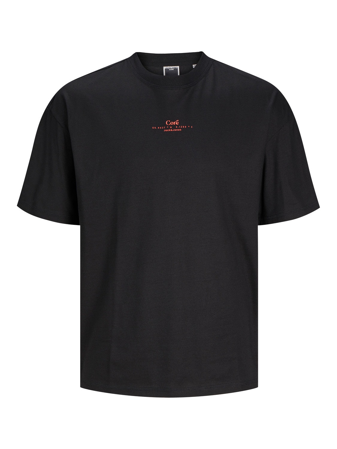 Jack & Jones Printed Crew neck T-shirt -Black - 12256398