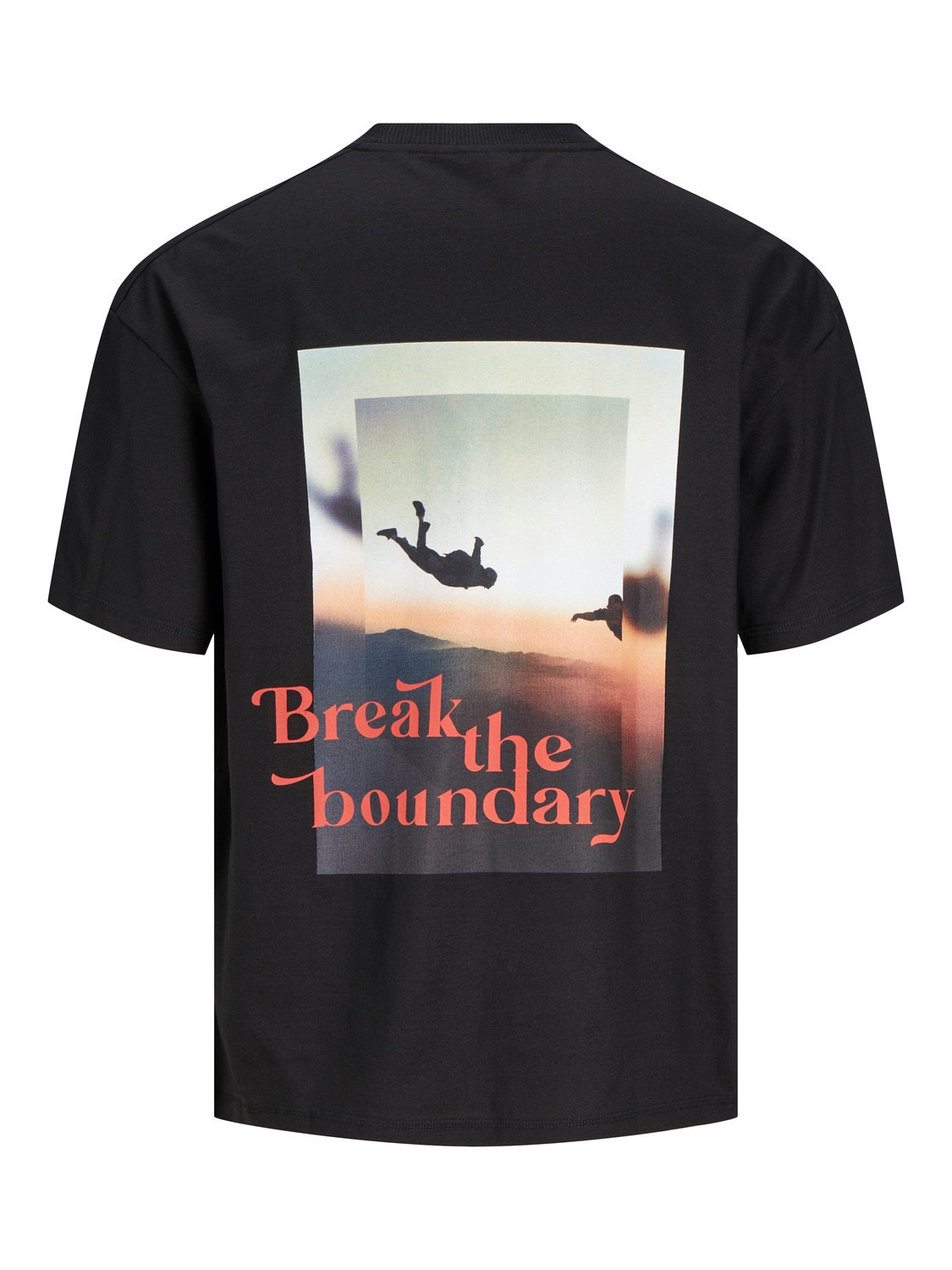 Jack & Jones Bedrukt Ronde hals T-shirt -Black - 12256398