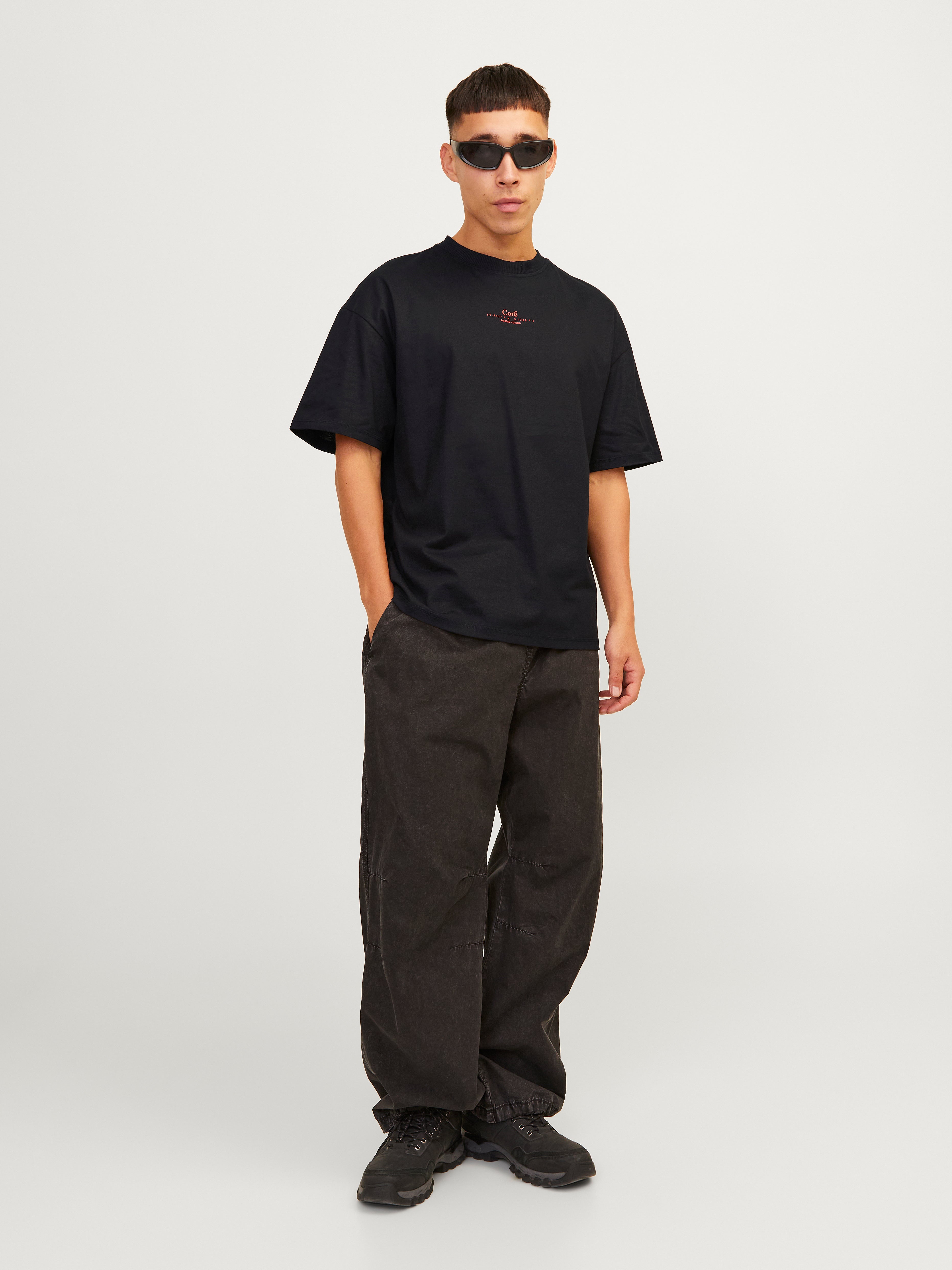 Trykk O-hals T-skjorte