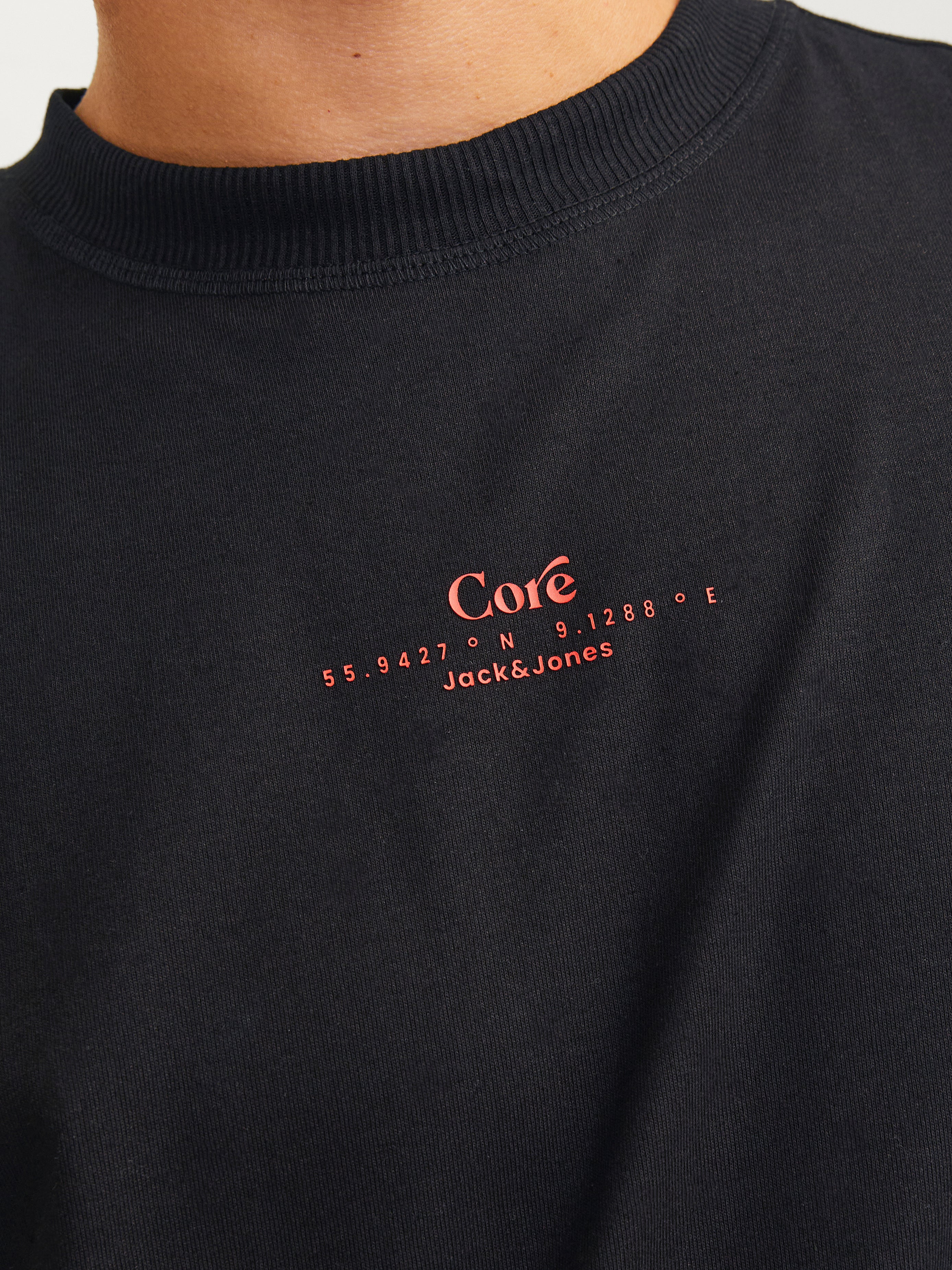 Jack & Jones Potištěný Kruhový výstřih Tričko -Black - 12256398