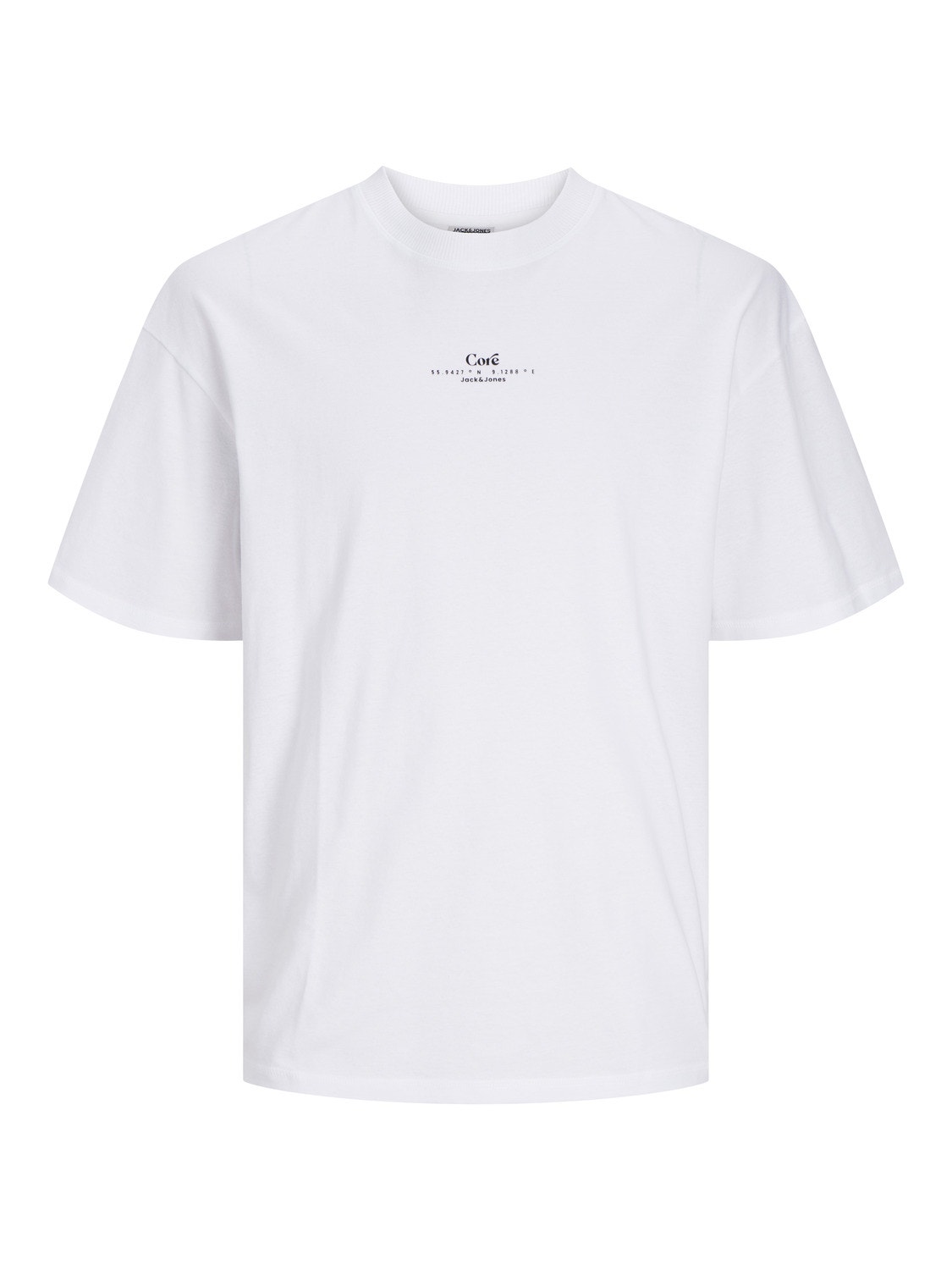 Jack & Jones T-shirt Estampar Decote Redondo -White - 12256398
