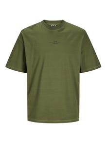 Jack & Jones Nadruk Okrągły dekolt T-shirt -Cypress - 12256398