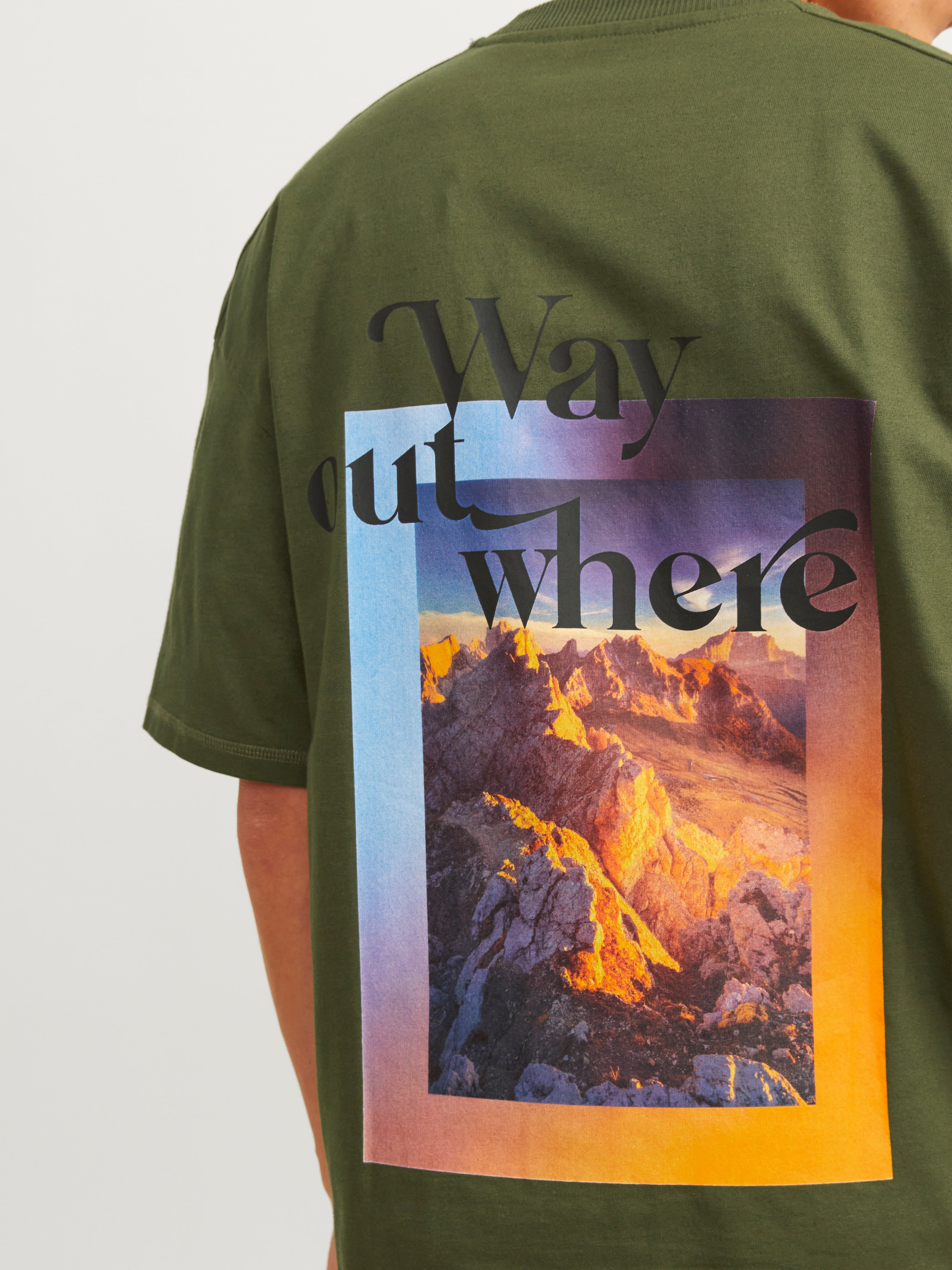 Jack & Jones T-shirt Imprimé Col rond -Cypress - 12256398