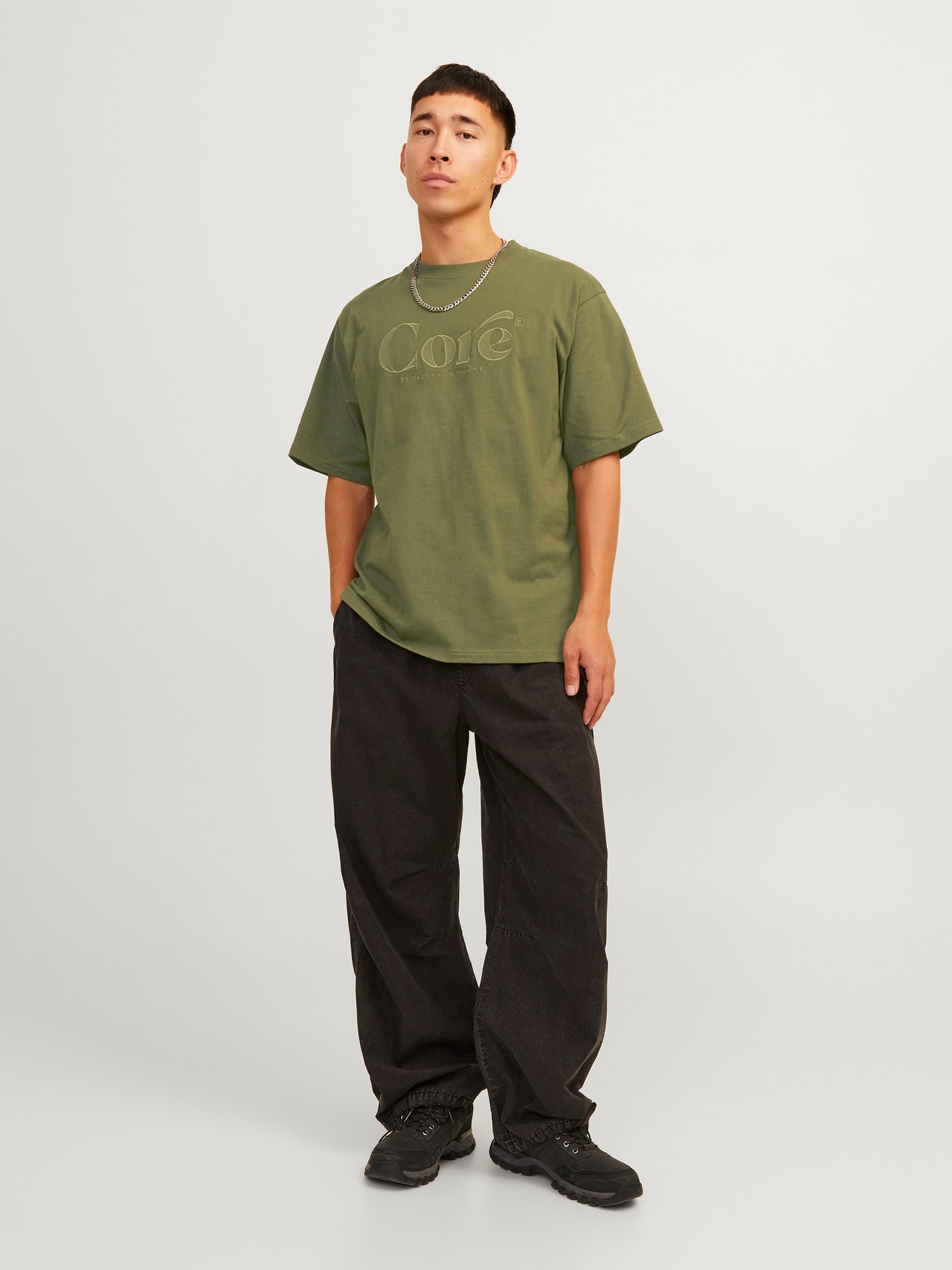Jack & Jones T-shirt Estampar Decote Redondo -Cypress - 12256401