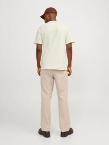 Jack & Jones Trükitud Ümmargune kaelus T-särk -Buttercream - 12256406