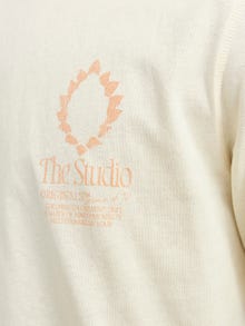 Jack & Jones Potištěný Kruhový výstřih Tričko -Buttercream - 12256406
