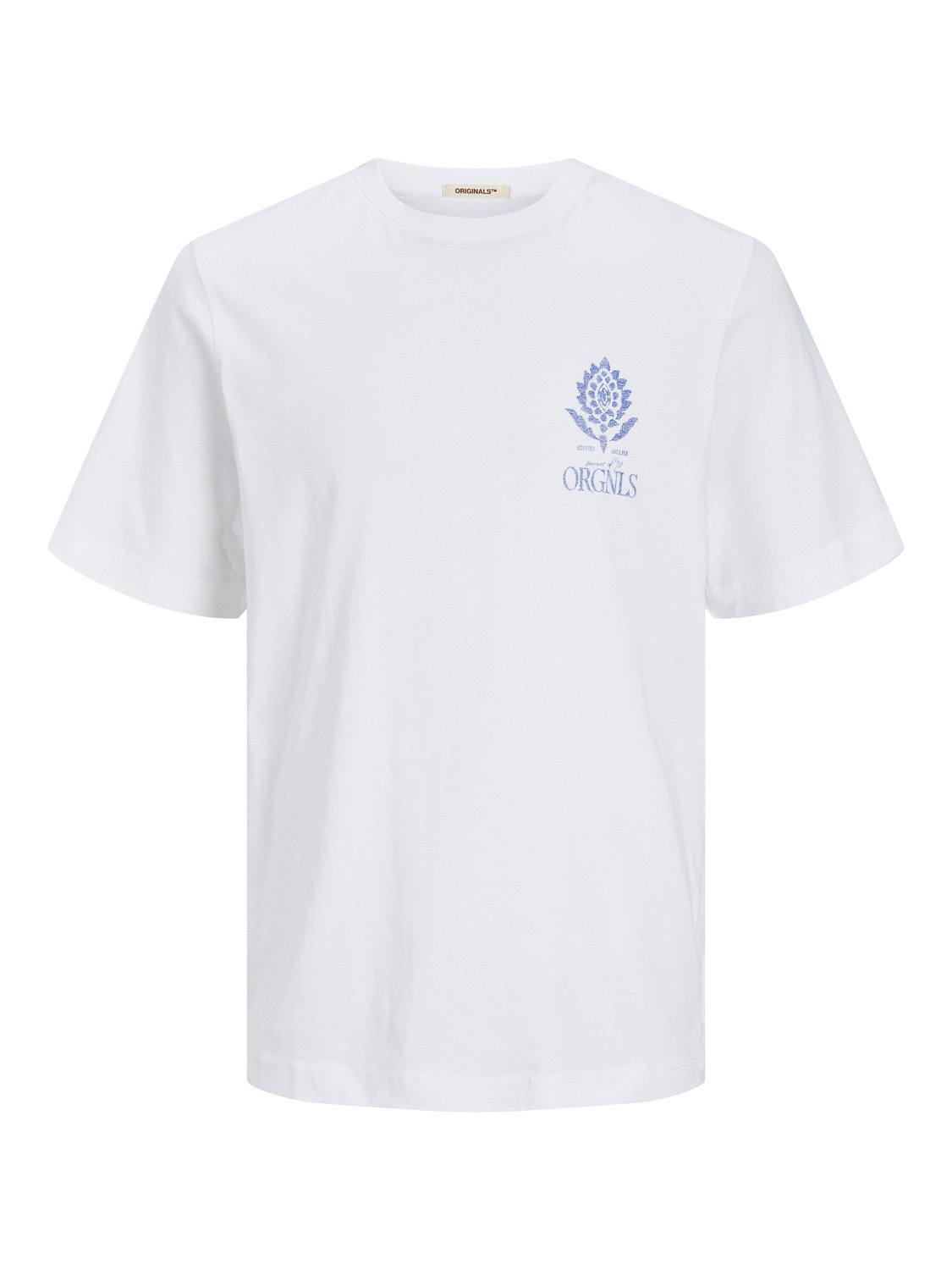Jack & Jones Printed Crew neck T-shirt -Bright White - 12256406