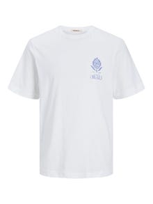 Jack & Jones T-shirt Imprimé Col rond -Bright White - 12256406