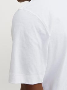 Jack & Jones Painettu Pyöreä pääntie T-paita -Bright White - 12256406