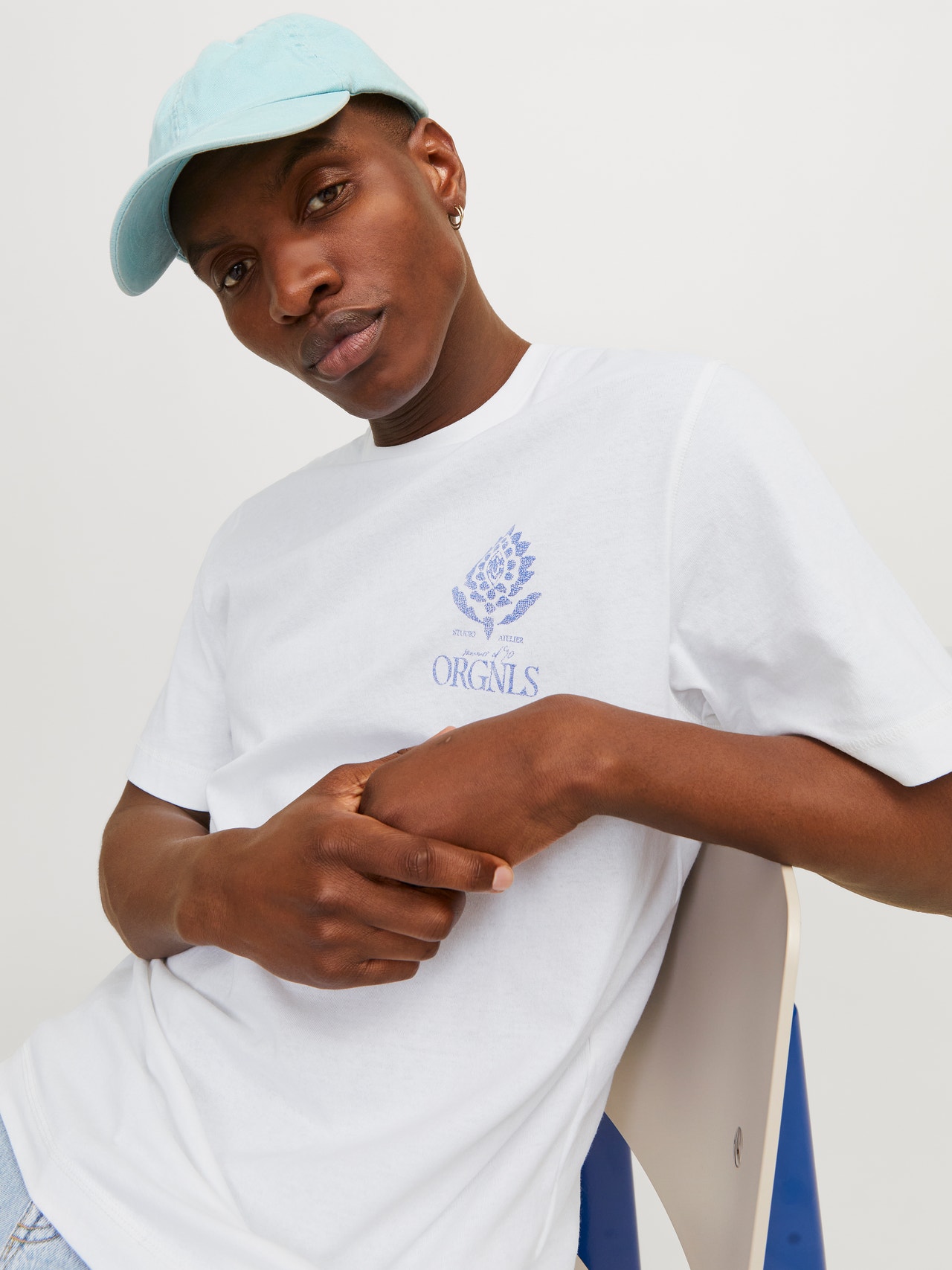 Jack & Jones Gedruckt Rundhals T-shirt -Bright White - 12256406