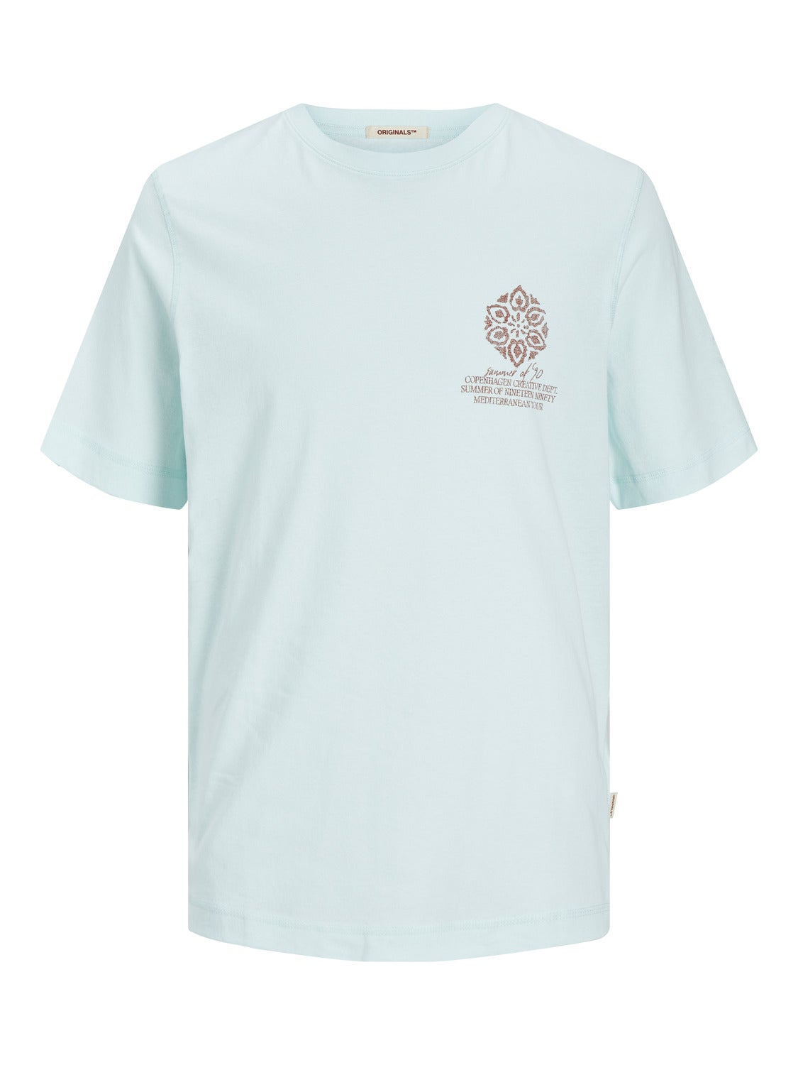 Jack & Jones Printed Crew neck T-shirt -Skylight - 12256406