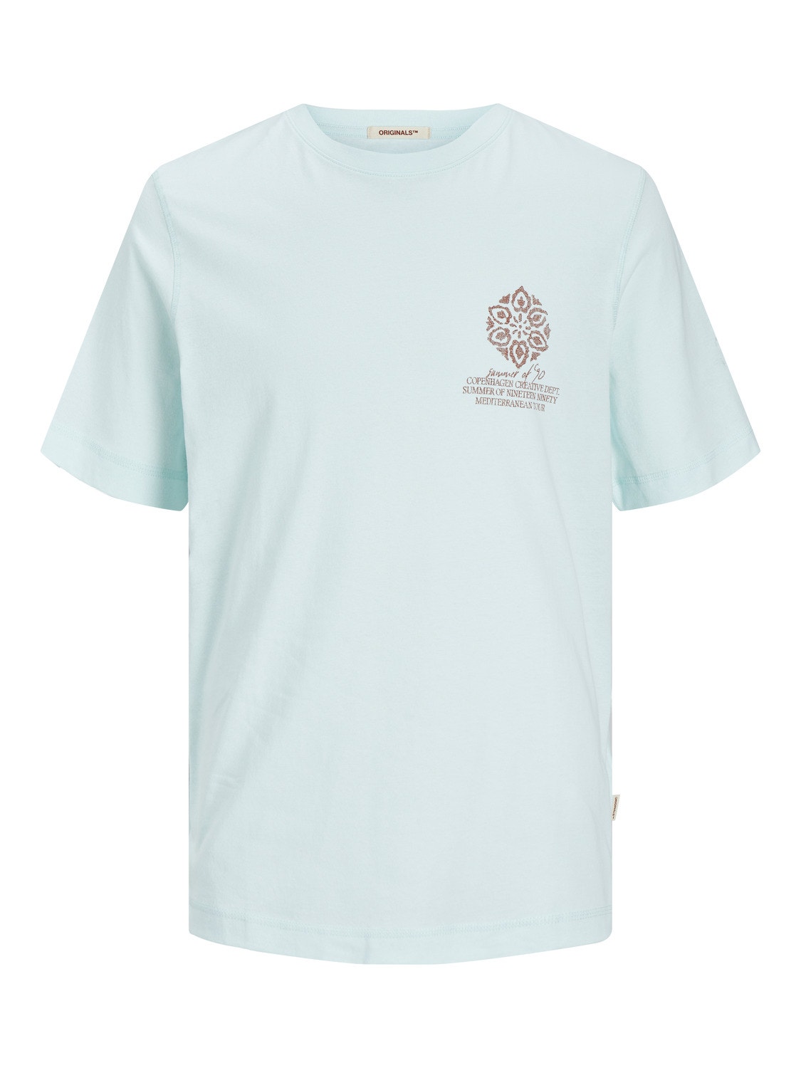 Jack & Jones Printed Crew neck T-shirt -Skylight - 12256406