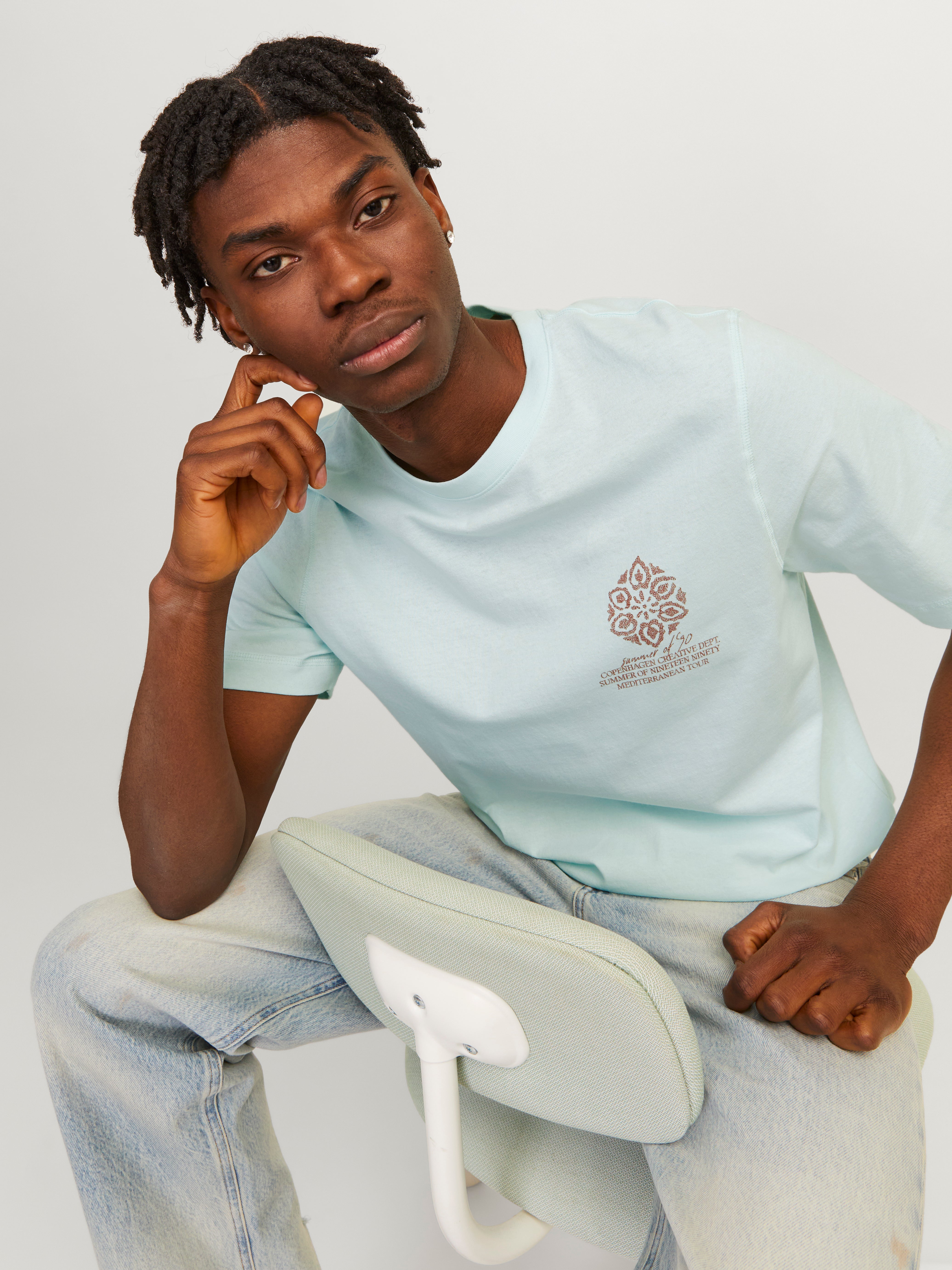 Jack & Jones T-shirt Imprimé Col rond -Skylight - 12256406