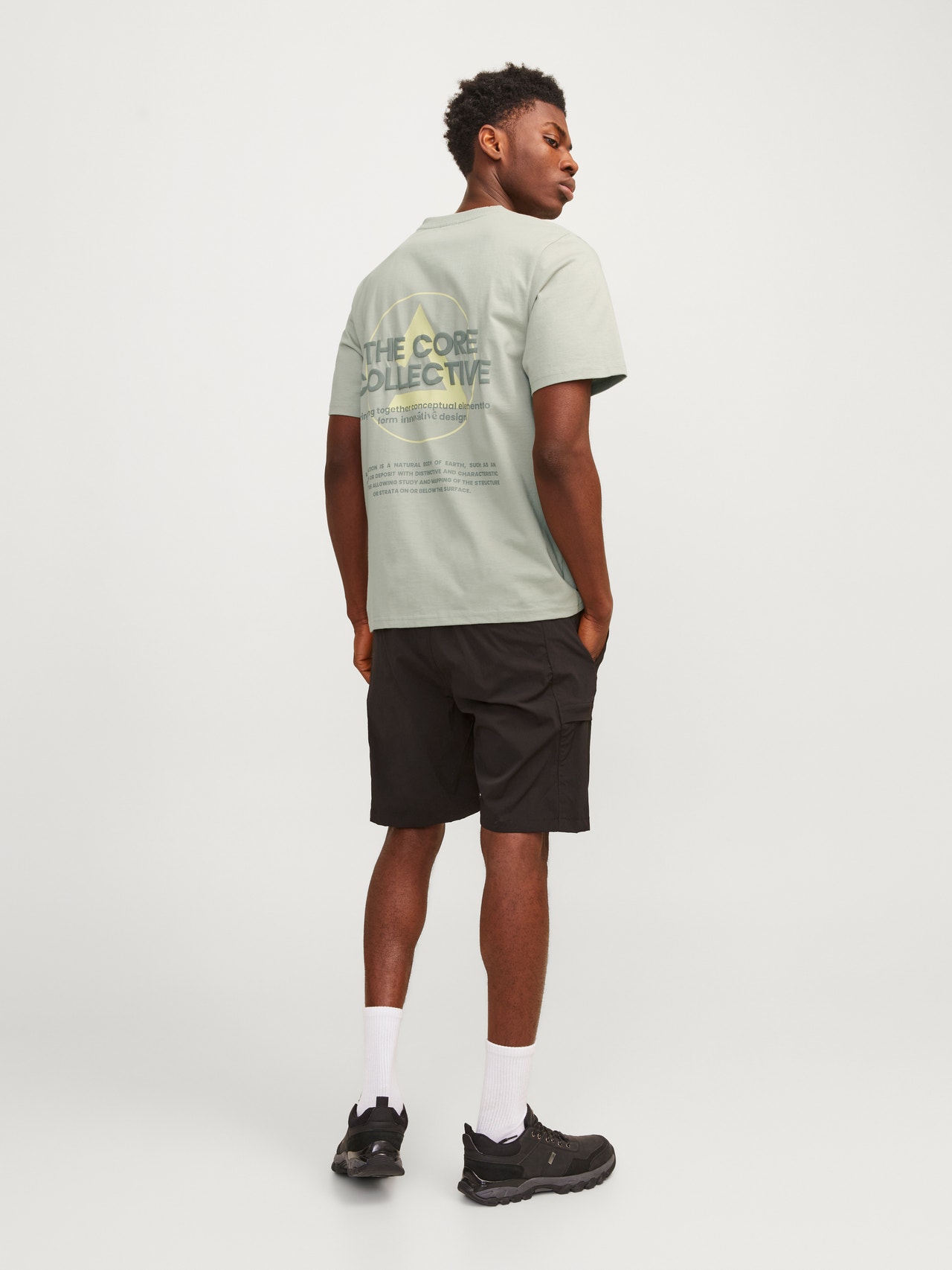 Jack & Jones Bedrukt Ronde hals T-shirt -Desert Sage - 12256407