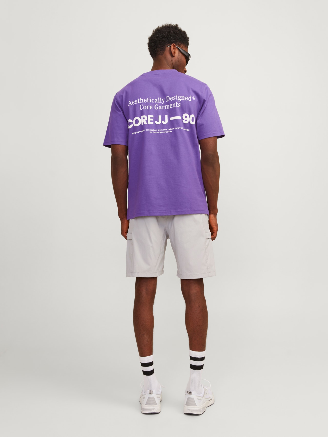 Jack & Jones Printet Crew neck T-shirt -Deep Lavender - 12256407