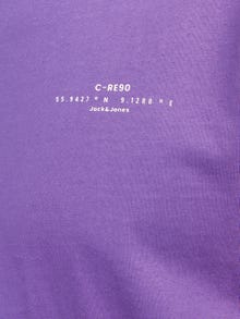 Jack & Jones T-shirt Stampato Girocollo -Deep Lavender - 12256407