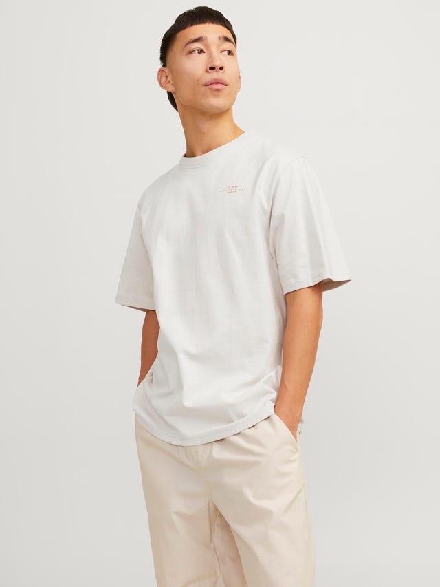 Jack & Jones Trykk O-hals T-skjorte - 12256407