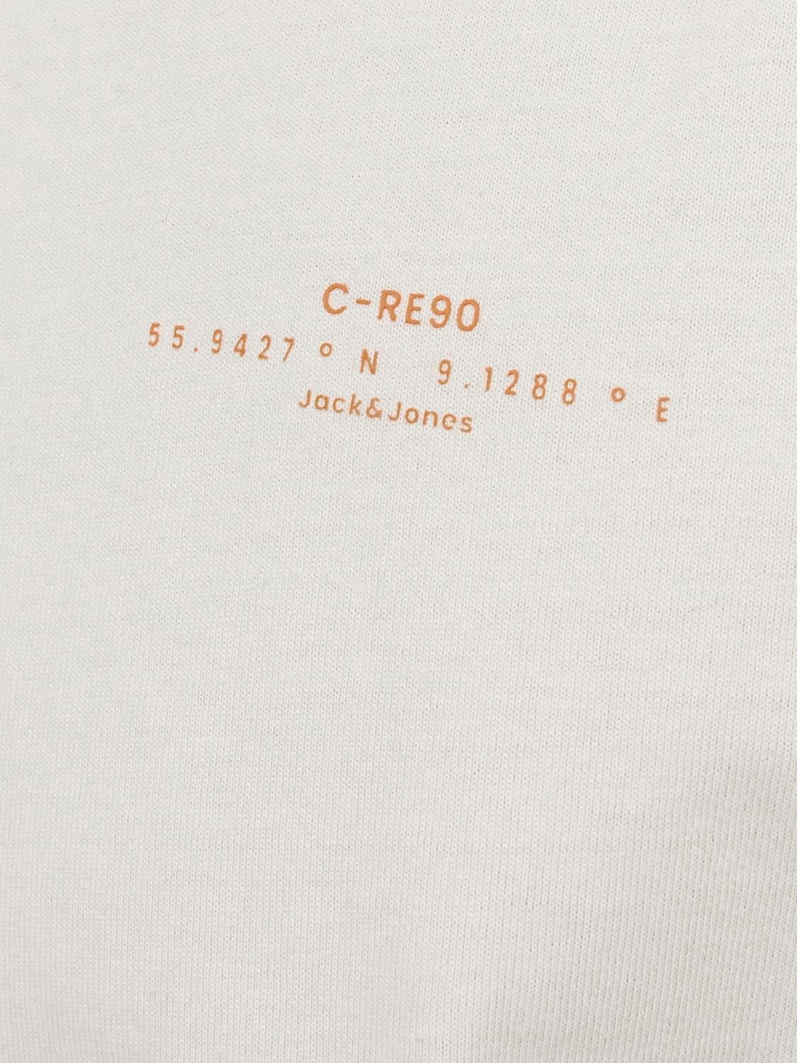 Jack & Jones Nadruk Okrągły dekolt T-shirt -Moonbeam - 12256407
