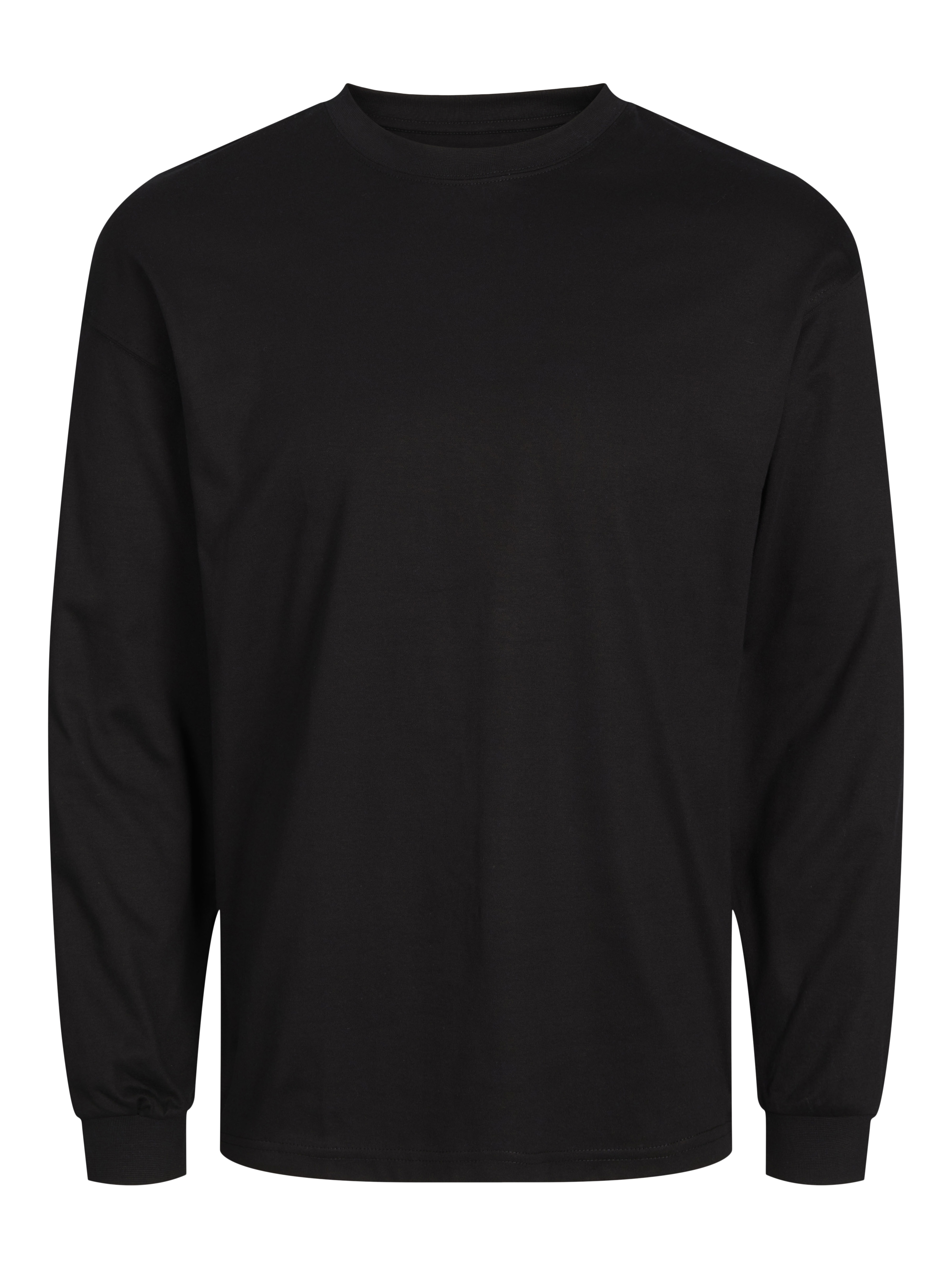 Thumbnail - Einfarbig Langarm-t-shirt