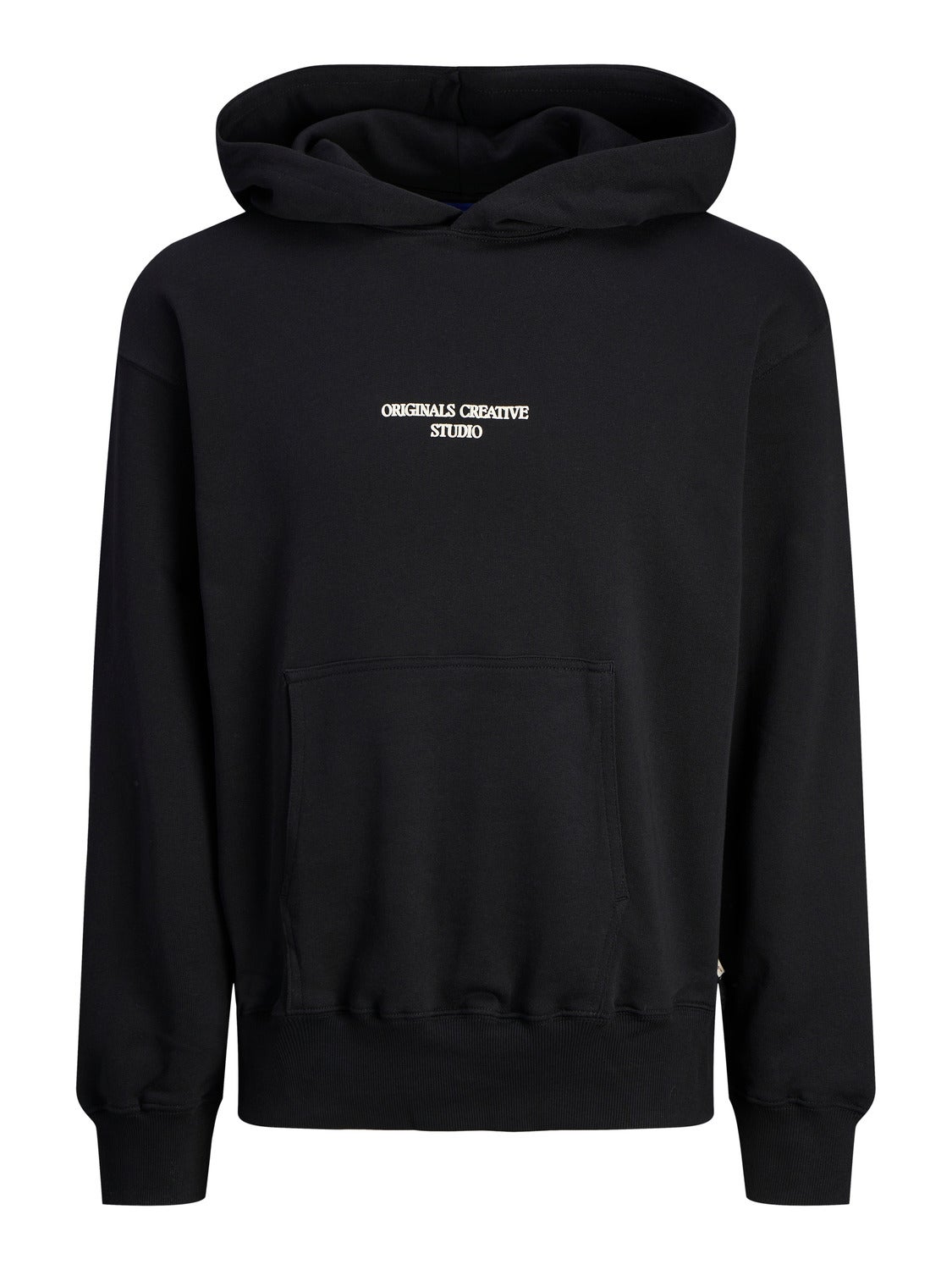 Jack & Jones Printed Hoodie -Black - 12256506
