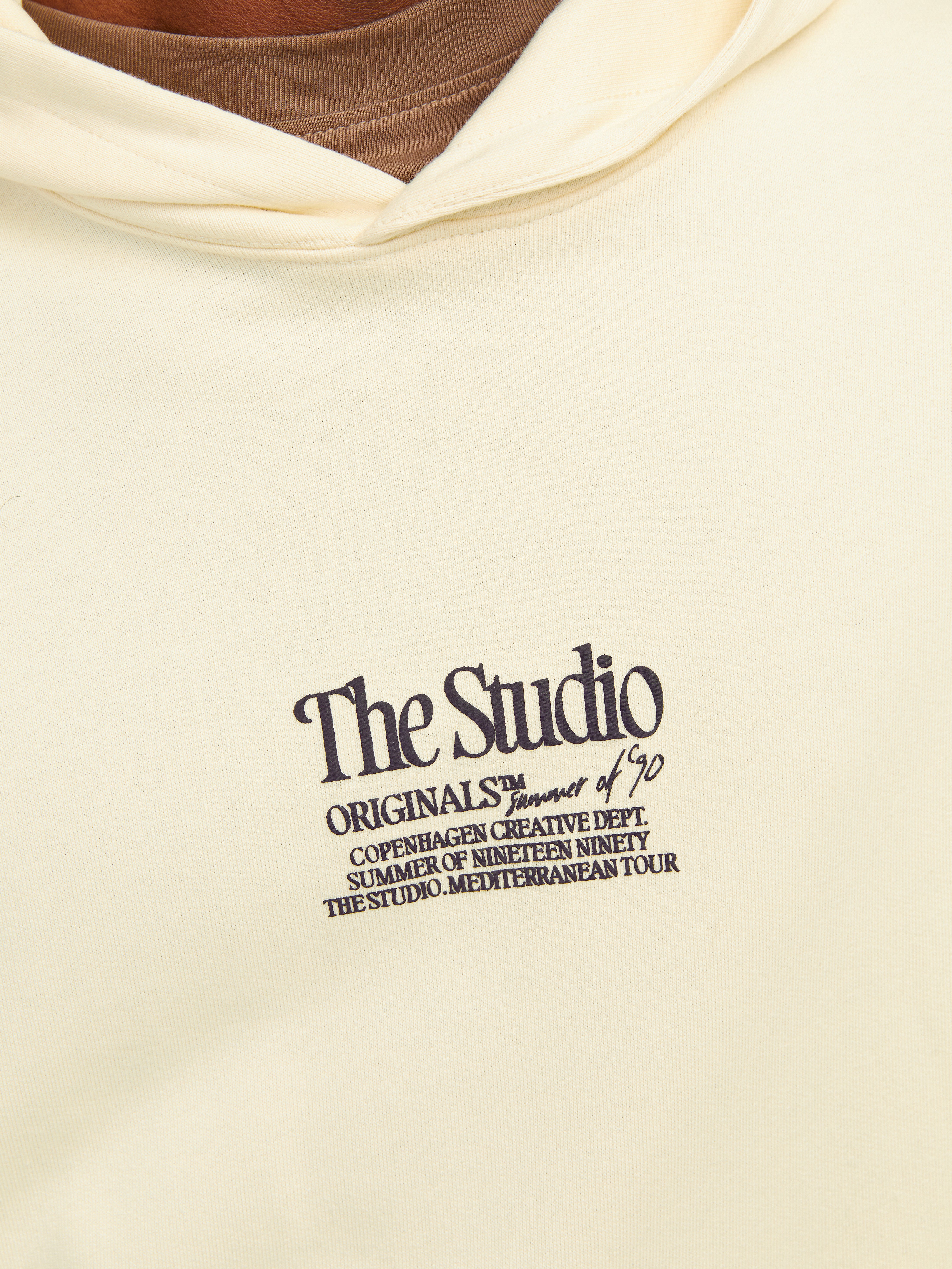 Jack & Jones Printed Hoodie -Buttercream - 12256506