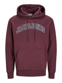 Jack & Jones Logo Huppari -Vineyard Wine - 12256521