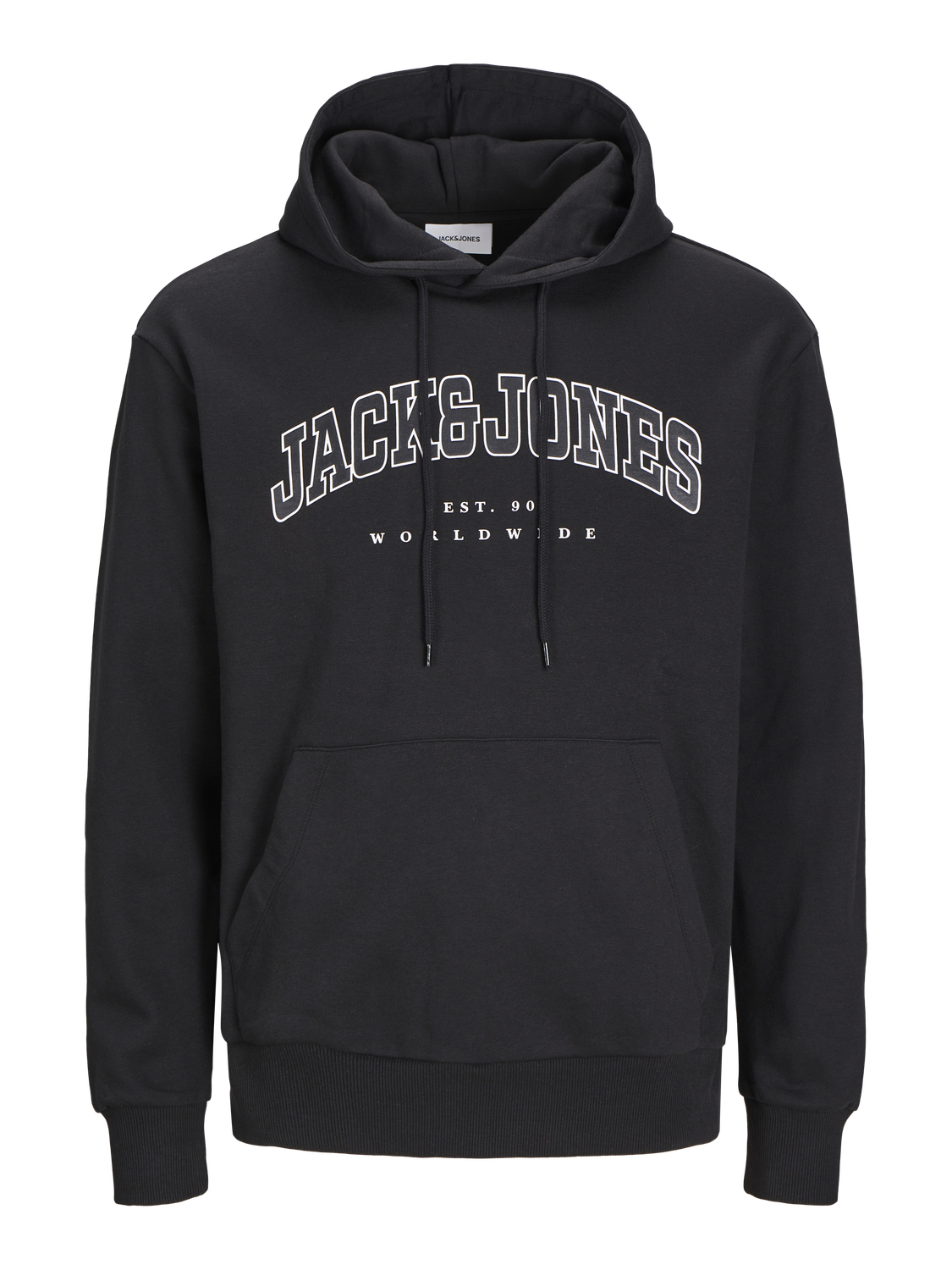 Jack And Jones Black Hoodie White Sleeves Black Jack And Jones